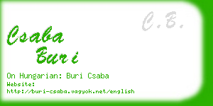 csaba buri business card